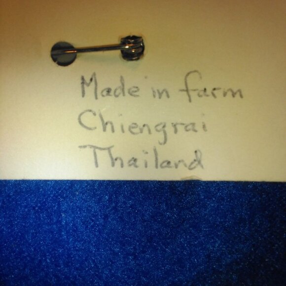 Darling Delicate Handmade In Farm Chiengrai Thailand Brown Butterfly Brooch Pin - Picture 13 of 16